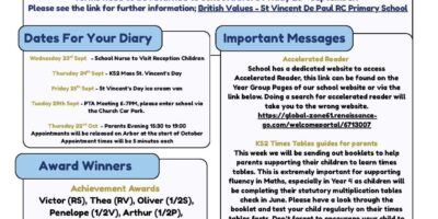 18th September Newsletter