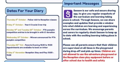 Weekly Newsletter 2nd October